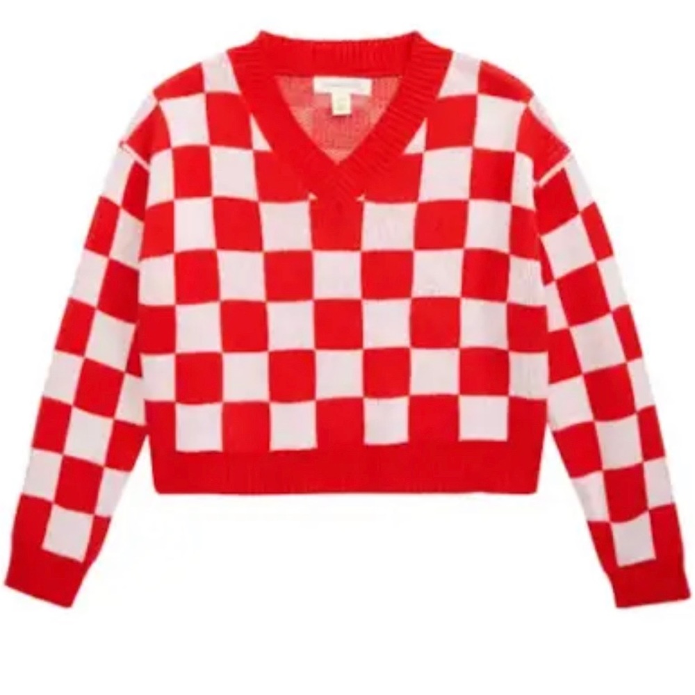 Treasure‎ and Bond red and white checkered sweater